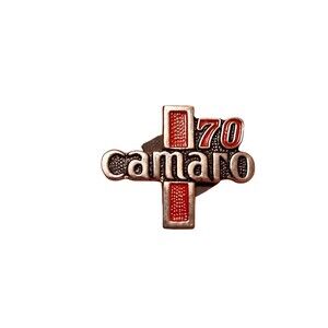 Chevrolet Camaro 1970 Enamel Lapel Pin Badge Hat Pin Red Silver Tone Emblem 1970
